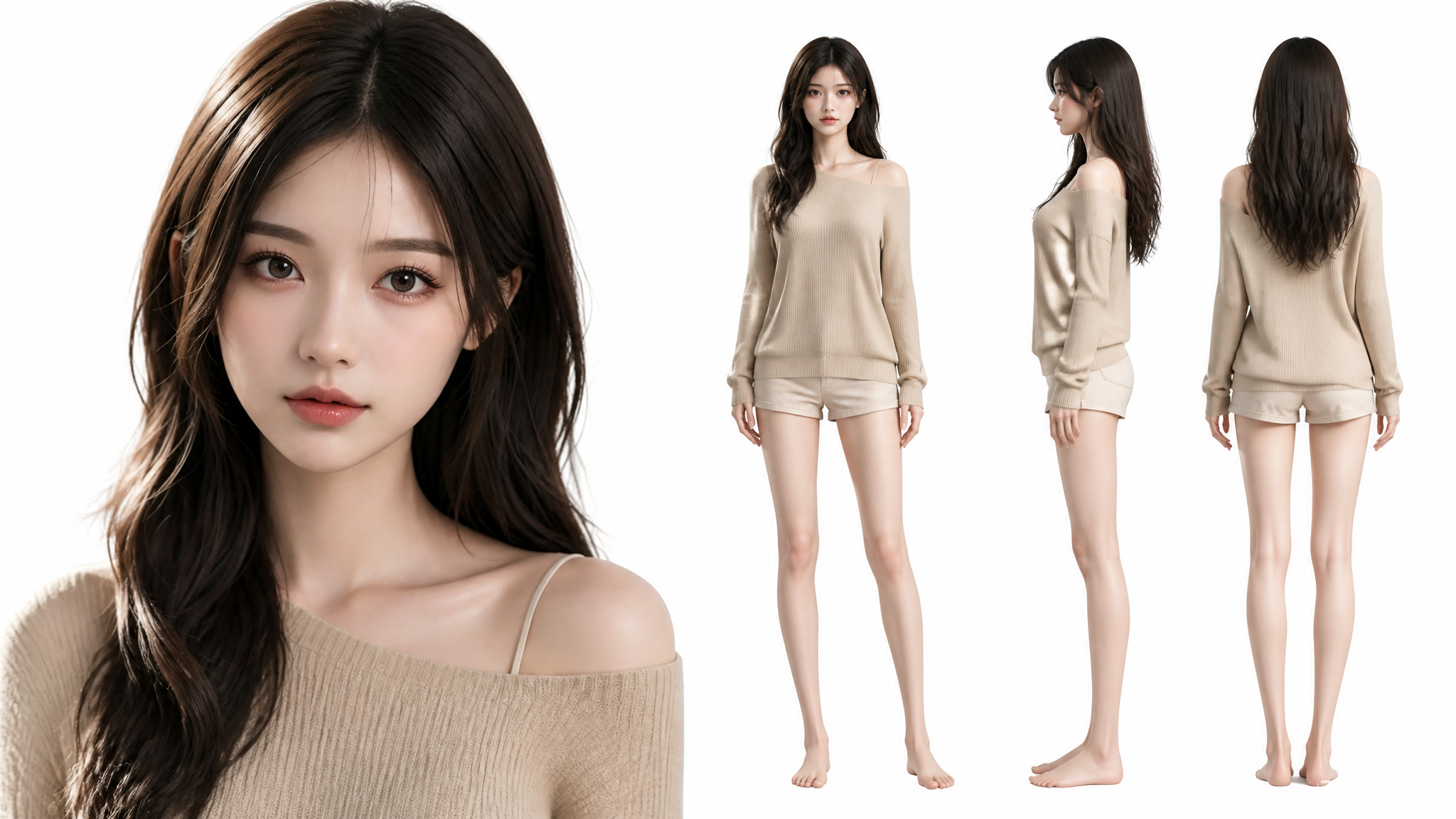 girl1 探索 juese4 — 半身與髮型
