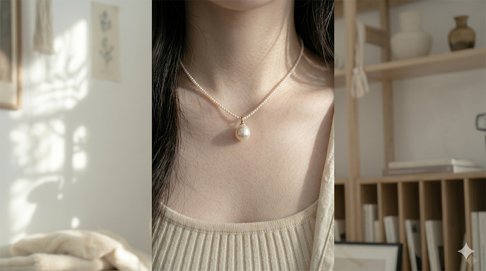 home-girl 珍珠三联 — 项链与居家氛围板